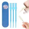 2-in-1 Nasal Hair Cutter, 2025 Upgraded Double Sided Nose Hair Knife, Rotating Nasal Hair Razor Cutter with Ear Picker for Women and Men, 360 Rotating Manual Nose Hair Trimmer (Blue, 3pcs) view 1