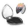 Small Pocket Compact Mirror 1x/2x Magnifying Pu Leather Makeup Mirrors Animal Chickens Portable Pocket Mirror for Women Girls view 1