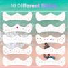 10 Pcs Colorful Glitter Freckles Face Tattoos, Multichrome Rainbow Glitter Freckles Face Tattoos, Waterproof and Long-lasting Face Temporary Tattoos for Women view 3