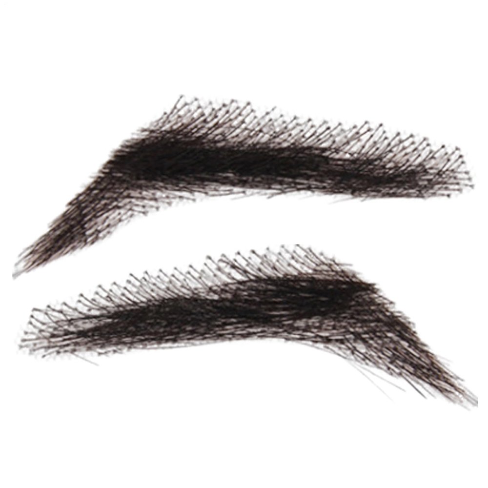False Eyebrows For Women - Crochet Real Hair Brows, Reusable Breathable | Handmade Natural Looking Brow Enhancers Makeup, Realistic Brows for Thinning Sparse
