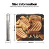 Small Pocket Compact Mirror 1x/2x Magnifying Pu Leather Makeup Mirrors Cheese Sandwiches Portable Pocket Mirror for Women Girls view 3