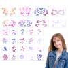 28pcs Body Paint Stencils, Durable Reusable Face and Body Painting Templates for Kids & Adults Practical Accessories for Holiday Halloween Party Makeup view 1