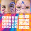 28pcs Body Paint Stencils, Durable Reusable Face and Body Painting Templates for Kids & Adults Practical Accessories for Holiday Halloween Party Makeup view 3