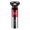 Doping Electric Beard Trimmer, 3-Head Rotary Shaver with LED Display, Rechargeable, Available in Black, Blue, Red view 4