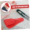 Beaupretty 3pcs Cuticle Scissors Pouch PU Scissor Holder Bag Protective Case for Nail Clippers Pedicure Grooming Tool Storage view 3
