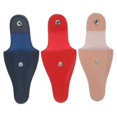 Beaupretty 3pcs Cuticle Scissors Bag Premium PU Protective Covers Lightweight Space Saving Holder for Manicure Pedicure Grooming Shears Stylish Pouch