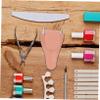 Beaupretty 3pcs Cuticle Scissors Bag Premium PU Protective Covers Lightweight Space Saving Holder for Manicure Pedicure Grooming Shears Stylish Pouch view 3