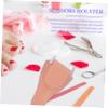 Beaupretty 3pcs Cuticle Scissors Bag Premium PU Protective Covers Lightweight Space Saving Holder for Manicure Pedicure Grooming Shears Stylish Pouch view 4
