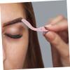 Beaupretty 2Pcs Metal Eyebrow and Eyelash Comb Makeup Tool Pink Stainless Steel Lash Separator for Professional and Home Use view 2