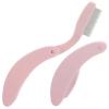 ETHZZLE 2Pcs Metal Eyelash Comb and Eyebrow Grooming Tool with Long Handle Stainless Steel Lash and Brow Separator for Precise Makeup Travel Friendly Beauty Accessory in Pink view 1