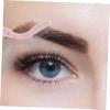 ETHZZLE 2Pcs Metal Eyelash Comb and Eyebrow Grooming Tool with Long Handle Stainless Steel Lash and Brow Separator for Precise Makeup Travel Friendly Beauty Accessory in Pink view 3