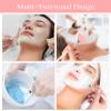 6Pcs Fan Brushes Esthetician, Soft Facial Fan Brushes Esthetician for Women to Apply Face Skincare Face Mud Clay Mask Brush Application, Fluffy Design Ideal for Mask & Makeup, Pink White Blue view 4