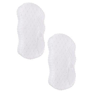 3D Super Soft Magic Exfoliating Bath Sponge, Bathtub Foam, Reusable Skin Friendly Dead Skin Removal for Body, Face and Feet (White-2 pcs)