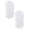 3D Super Soft Magic Exfoliating Bath Sponge, Bathtub Foam, Reusable Skin Friendly Dead Skin Removal for Body, Face and Feet (White-2 pcs) view 1