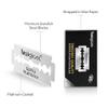 100Pcs, Double Edge Safety Razor Blades, Premium Platinum Stainless Steel Razor Blades with PTFE, Tungsten and Chromium Coated Edges for Smooth, and Comfortable Shaves view 2