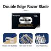 100Pcs, Double Edge Safety Razor Blades, Premium Platinum Stainless Steel Razor Blades with PTFE, Tungsten and Chromium Coated Edges for Smooth, and Comfortable Shaves view 3