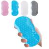3D Super Soft Magic Exfoliating Bath Sponge, Bathtub Foam, Reusable Skin Friendly Dead Skin Removal for Body, Face and Feet (Blue-2 pcs) view 2