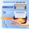 Nose Wax Kit, Waxing Kit for Women and Men Nose Eyebrow Ear Hair Removal, Melt Warmer Waxing Kit with 100g Wax Beads, 10 Applicators, 30 Nose Hair Sticks, 10 Mustache and Care Oil (Black) view 3