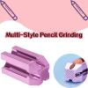 Makeup Pencil Sharpener Professional Eyebrow Pencil Sharpener Cosmetic Tool Flat Tip Design for Eyeliner Precision Grinding Makeup Essential view 4