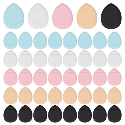 40 PCS Small Powder Puff, Mini Makeup Powder Puff Multicolor Makeup Sponges for Foundation Concealer, 1.5 Inches Small Powders Puffs for Women Beauty Sponge - Finger Sized