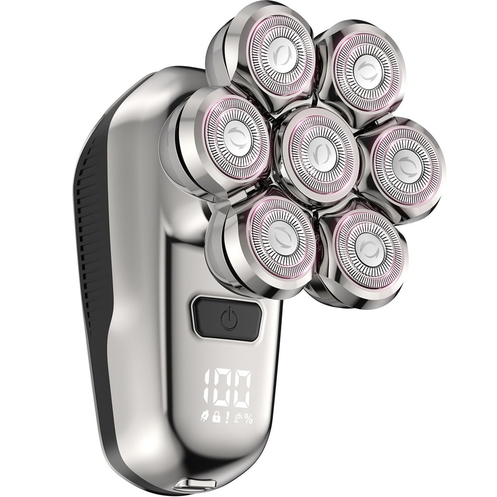 7D Floating Electric Razor for Women: Rechargeable & Waterproof Body Shaver, Painless Facial Razor Smooth Shaving for Lady Arms, Legs, Face, Underarms, Bikini - Stocking Stuffers Christmas Gifts