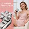 7D Floating Electric Razor for Women: Rechargeable & Waterproof Body Shaver, Painless Facial Razor Smooth Shaving for Lady Arms, Legs, Face, Underarms, Bikini - Stocking Stuffers Christmas Gifts view 2