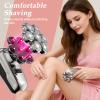 7D Floating Electric Razor for Women: Rechargeable & Waterproof Body Shaver, Painless Facial Razor Smooth Shaving for Lady Arms, Legs, Face, Underarms, Bikini - Stocking Stuffers Christmas Gifts view 3