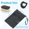 Afarnook 24 Pack Soap Saver & Bag Set Include 12 Soap Pocket Squares Exfoliating Pouch and 12 Bar Lifting Pads Body Scrubber Rough Sponge Self Draining Holder for Bath or Shower (Gray and Beige) view 2