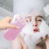 3D Super Soft Magic Exfoliating Bath Sponge, Bathtub Foam, Reusable Skin Friendly Dead Skin Removal for Body, Face and Feet (Pink+White) view 3