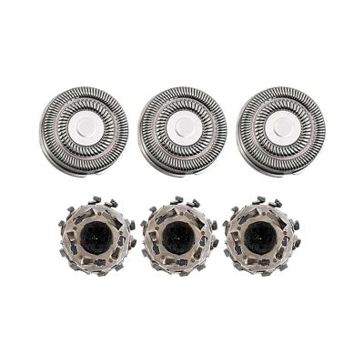 3PCS Compatible For Xiaomi Mijia S500C S500 S300 Electric Shaver Head Replace Shaver Net MJTXD01SKS Cutter Head Accessories