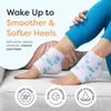 ZenToes Moisturizing Socks for Cracked Heel Treatment, Vitamin E, Olive Oil and Jojoba Oil Heel Socks, Stocking Stuffers for Women, Spa Self Care Gifts for Women (White & Blue Snowflake, Regular) view 2