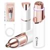 Facial Hair Remover for Women- 2-in-1 as Seen on TV Painless Face Shaver -Mini Hair Remover, Electric Razor Shaver Portable Bikini Epilator for Lips, Chin, Armpit, Peach Fuzz,Neck, Cheek view 1