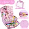 252 Pcs Hair Accessories for Girls, Back to School Hair Accessory Gift Hair Stuff Including Jewlry Box,Hair Clips,Hair Barrettes,Hair Ties,Hair Bows for Little One Teen Age 3-12 view 4