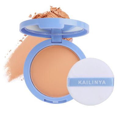 Face Powder Waterproof Sets Makeup, Controls Shine, Smooth Fine Lines for Flawless Lightweight Finish, Long Lasting Matte Compact Setting Powder Cosmetics Cruelty-free (Natural Beige)