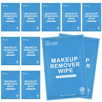 20 Makeup Remover Wipes Individual Make Up Wipes In Bulk For Travel Face