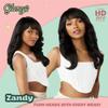 Sensationnel Glamzy Lace Crown Wig - Zandy Glueless Hand Tied CrownArea Synthetic Hair (2 DARKBROWN) view 3