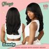 Sensationnel Glamzy Lace Crown Wig - Zandy Glueless Hand Tied CrownArea Synthetic Hair (2 DARKBROWN) view 4