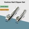 2PCS Stainless Steel Nail Clippers Set, Professional Fingernail and Toenail Clippers Wide Easy Press Lever Nail Trimmer with Swing Out Cleaner File for Men and Women view 2