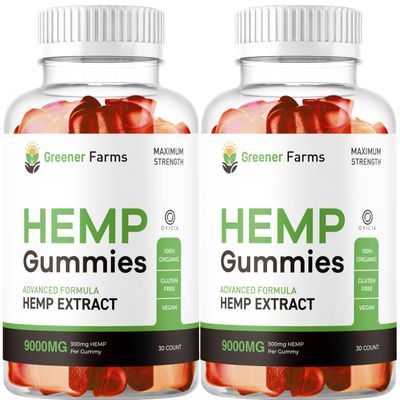 (2 Pack) Greener Farms Gummies, Official GreenerFarms Full Gummies Formula Reviews, 60 Gummies for 2 Months