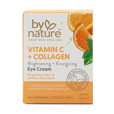 By Nature Vitamin C and Collagen Eye Cream, Brightening and Energizing Formula, 1 oz