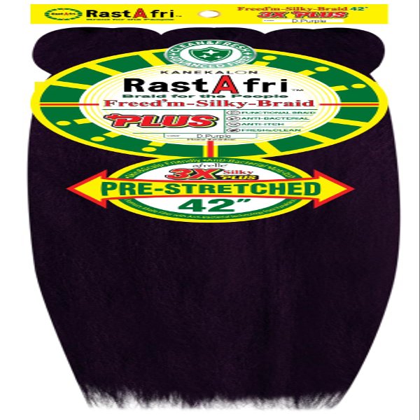 Rastafri SILKY PRE-STRETCHED 3X 42" PLUS (D.PURPLE)