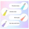 4 Pcs Eyebrows Tweezers Set Tweezers for Women Facial Hair Stainless Steel Mini Travel Eyebrows Tweezer with Leather Travel Case for Facial Hair and Splinter view 4