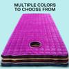 LDLCYCN Red(s),80x190cm, Massage Table Mattress Pad with Breathing Hole Spa Bed Pad with Elastic Band Non-Slip Lash Bed Cushion Spa Massage Sheet Bed Pad for Home Hotel Beauty Salon Washable view 3