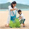 JSFZM Cosmetic Bags Beach Bag Beach Bag Protable Mesh Bag Storage Bags Swimming Large Beach Bag for Towels Women Cosmetic Makeup Bag for Beach(Blue) view 2