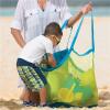 JSFZM Cosmetic Bags Beach Bag Beach Bag Protable Mesh Bag Storage Bags Swimming Large Beach Bag for Towels Women Cosmetic Makeup Bag for Beach(Blue) view 3
