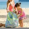 JSFZM Cosmetic Bags Beach Bag Beach Bag Protable Mesh Bag Storage Bags Swimming Large Beach Bag for Towels Women Cosmetic Makeup Bag for Beach(Blue) view 4