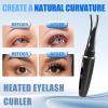 Heated Eyelash Curlers - 2 in 1 Clip- Type Heated lash Curler Best Seller Electric Eyelash Curler LED Display 3 Temp Settings for Makeup Tools USB Rechargeable Natural Curling 24H Long Lasting 6A view 4