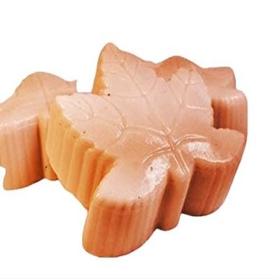 2 - Large Leaf Shape - Vanilla Almond Scented Shea Butter & Goatmilk Soaps - 1889 Soap
