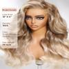 UNICE Ombre Sandy Blonde Human Hair Wig Body Wave 13x4 Lace Front Wigs Human Hair Glueless Pre Plucked Pre Cut Pre Everything Wigs for Women Natural Hairline 150% Density 18 inch view 4