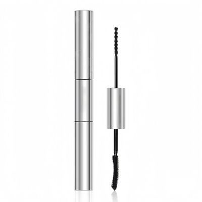 2 In 1 Waterproof Mascara with Small and Precision Brush for Short/Fine Eyelashes, Dual-Ended Tubing Black Mascara, Long Lasting, Length, No Clumping and Thickening